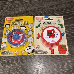 Peanuts Gang Duncan Yo-Yo Toy Yoyo Bandai Snoopy Linus New Set Pair Christmas